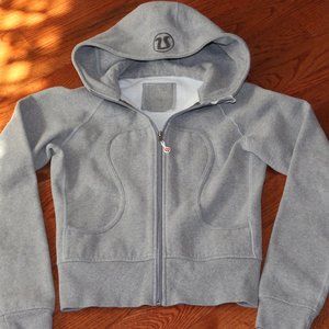 Grey Lulu lemon zip up hoodie